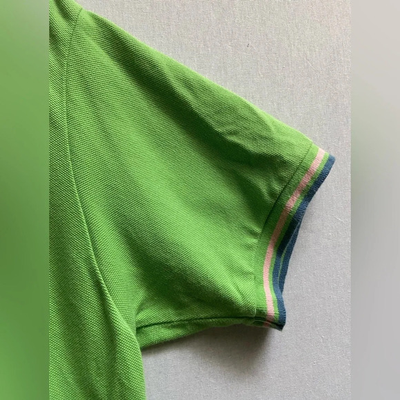 J crew bright green Polo shirt  Sz L - Picture 5 of 10